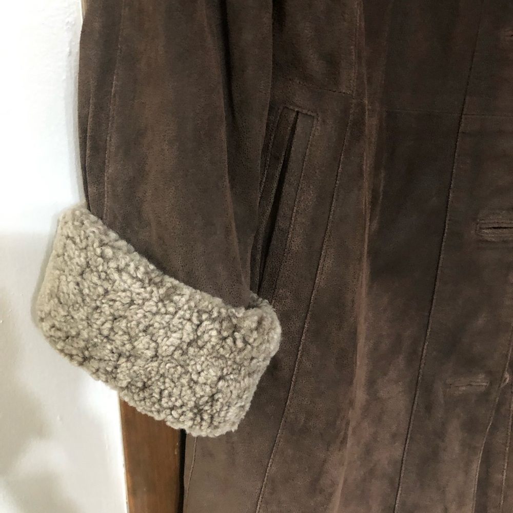 Anne Lorianne leather brown jacket - Picture 3 of 11